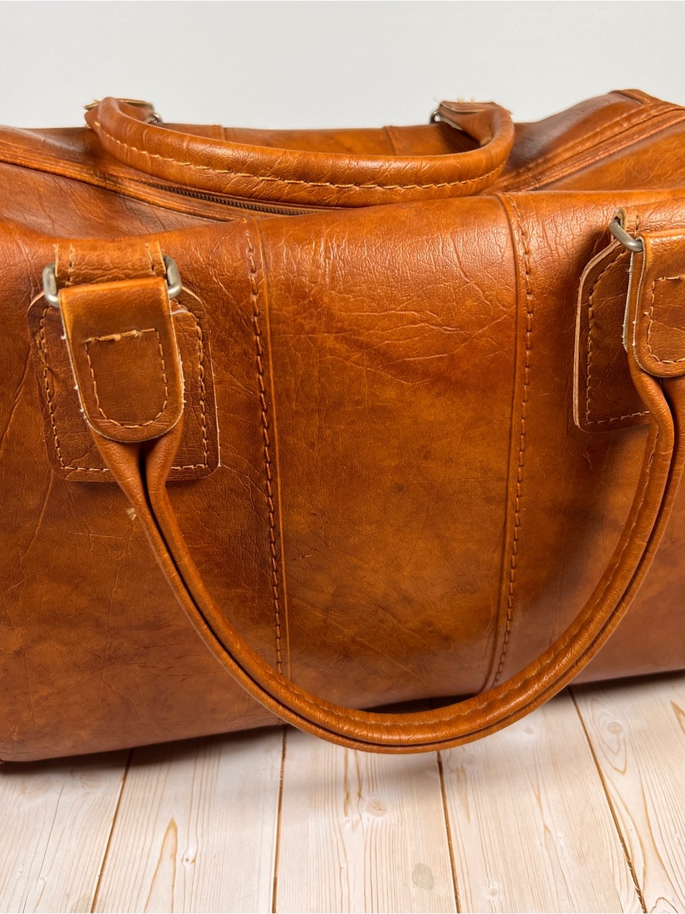 Vintage Samsonite Sonora Brown Carry On Overnight Travel Bag 70s